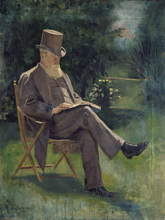 Hugh Culling Eardley Childers, vintage artwork by Emily Maria Eardley Childers, 12x8" (A4) Poster