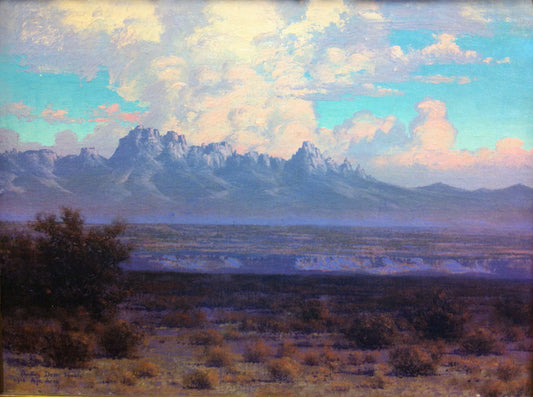 Ajo, Arizona, vintage artwork by Audley Dean Nichols, 12x8" (A4) Poster