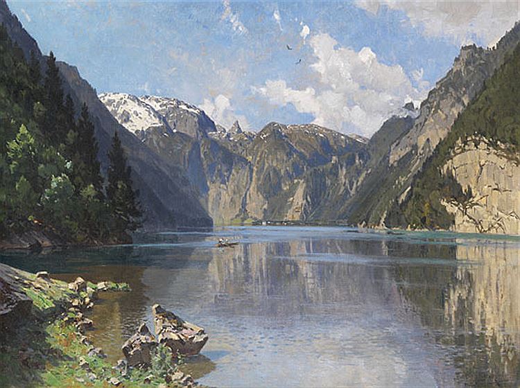 Konigssee by Otto Strutzel,A3(16x12")Poster