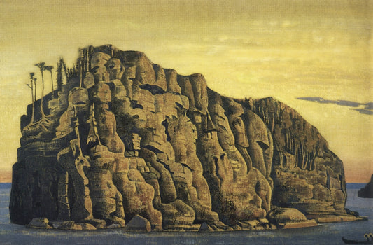The Holy Island, vintage artwork by Nicholas Roerich, 12x8" (A4) Poster