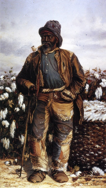 I'll Stick to Cotton as Long as It Sticks to Me, vintage artwork by William Aiken Walker, 12x8" (A4) Poster