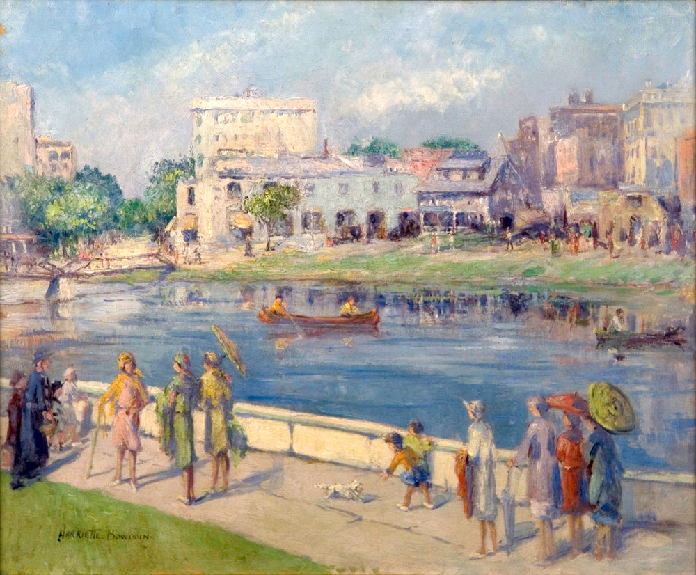 Park View, vintage artwork by Harriet Bowdoin, 12x8" (A4) Poster