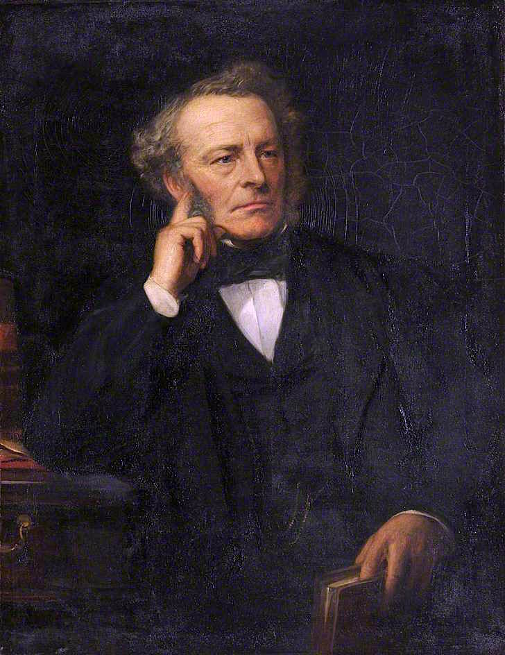 Sir George Gabriel Stokes, vintage artwork by Lowes Cato Dickinson, A3 (16x12") Poster Print