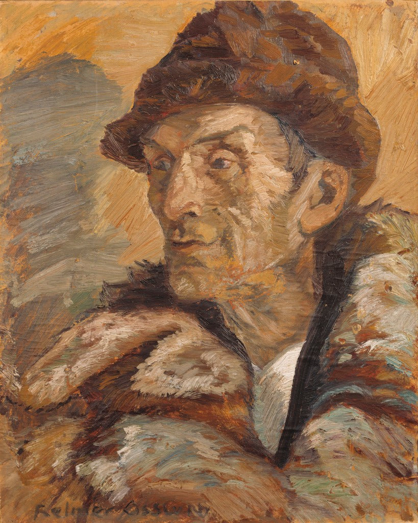Farmer from Nordingra, vintage artwork by Helmer Osslund, 12x8" (A4) Poster