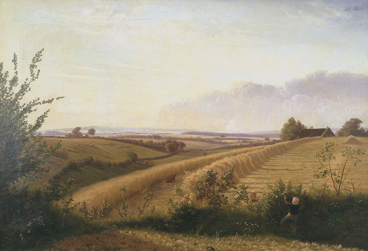 Late Autumn Afternoon. Motif from Horneland Near Faaborg, vintage artwork by Vilhelm Kyhn, A3 (16x12") Poster Print