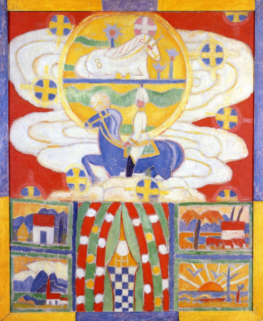 Berlin Ante War, vintage artwork by Marsden Hartley, 12x8" (A4) Poster