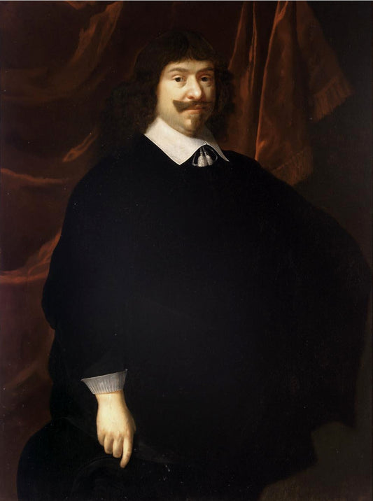 Portrait of Johan Ort (1595-1654), vintage artwork by Jacob Van Loo, 12x8" (A4) Poster