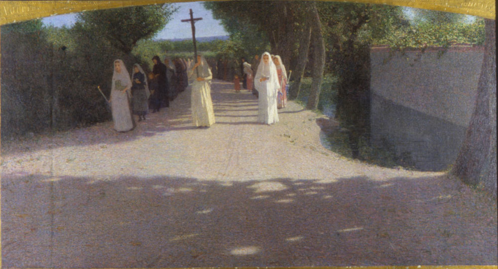 The Procession by Giuseppe Pellizza da Volpedo,A3(16x12")Poster