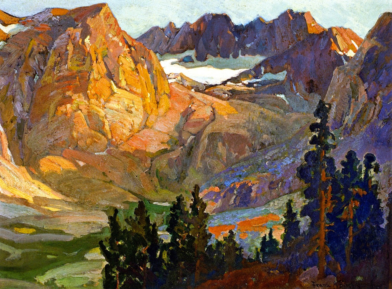 Mount Whitney Country, vintage artwork by Franz Bischoff, 12x8" (A4) Poster