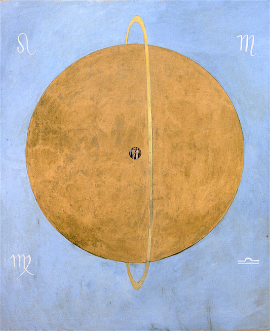 The Dove, No. 13, Group IX/UW, No. 37, vintage artwork by Hilma af Klint, 12x8" (A4) Poster