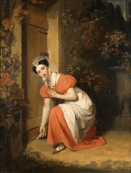 Le Billet-Doux, vintage artwork by Jean Augustin Franquelin, A3 (16x12") Poster Print