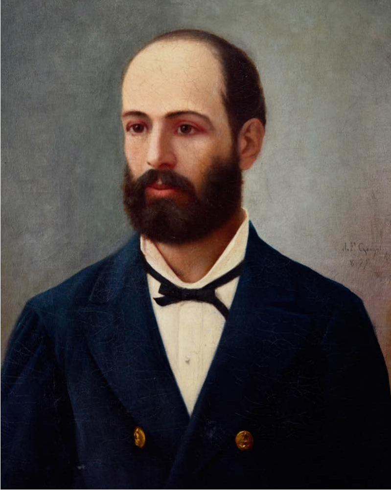 Arturo Prat, vintage artwork by Juan Francisco Gonzalez Escobar, 12x8" (A4) Poster