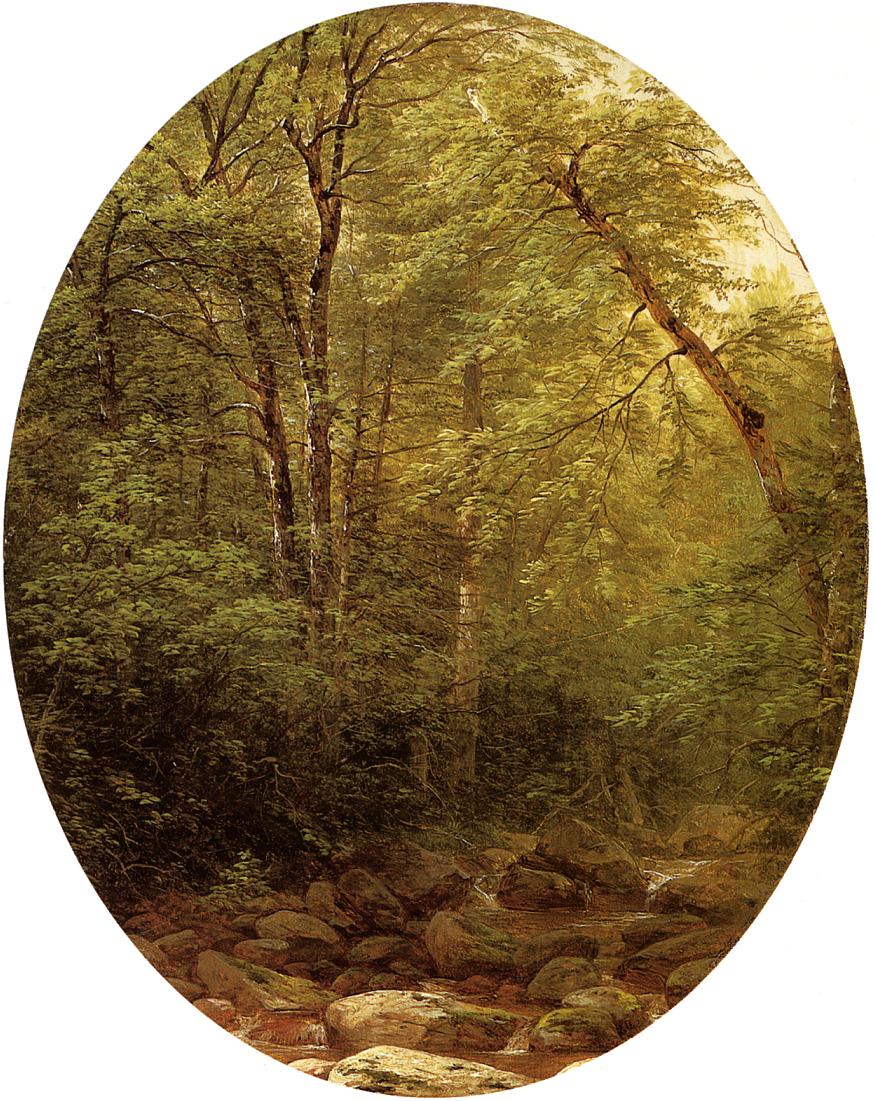 Above the Falls - Catskill, vintage artwork by John W. Casilear, A3 (16x12") Poster Print