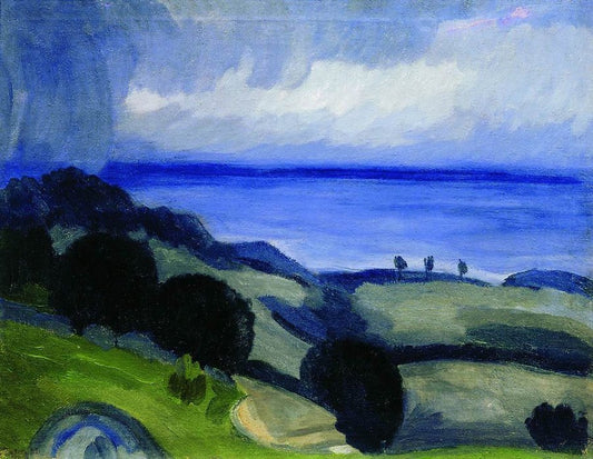 Crimean Landscape, vintage artwork by Petr Utkin, 12x8" (A4) Poster