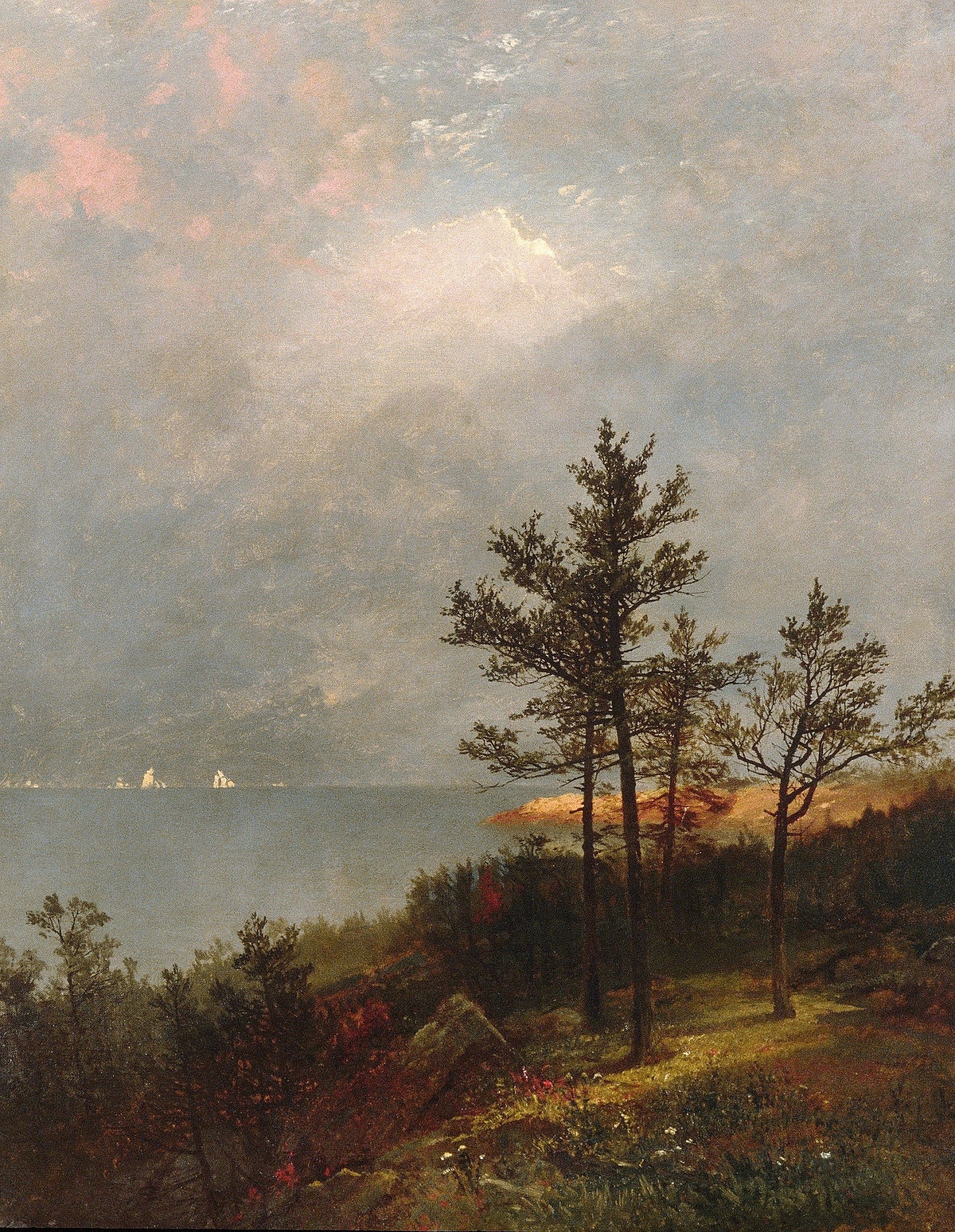 Gathering Storm on Long Island Sound, vintage artwork by John Frederick Kensett, A3 (16x12") Poster Print