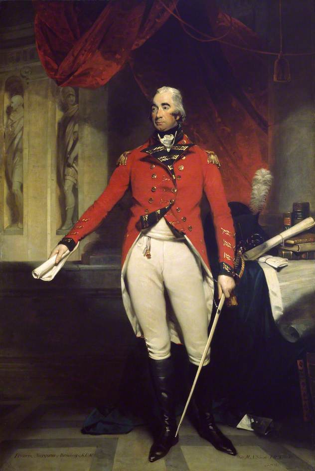 Francis Rawdon Hastings, Earl of Moira, vintage artwork by Sir Martin Archer Shee, 12x8" (A4) Poster
