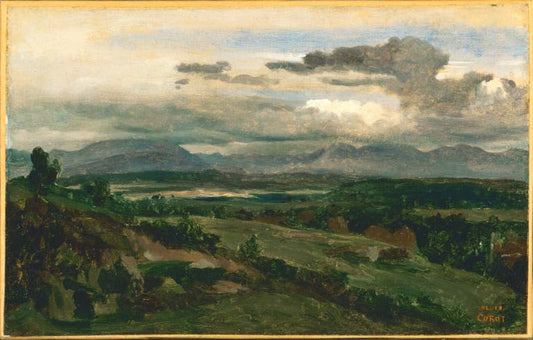 Civita Castellana, vintage artwork by Jean-Baptiste-Camille Corot, A3 (16x12") Poster Print