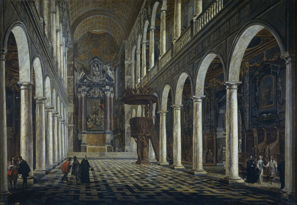 The Jesuit Church, Antwerp by Anton Günther Gheringh,16x12(A3) Poster