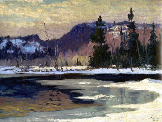 March on the Cache River, vintage artwork by Maurice Cullen, 12x8" (A4) Poster