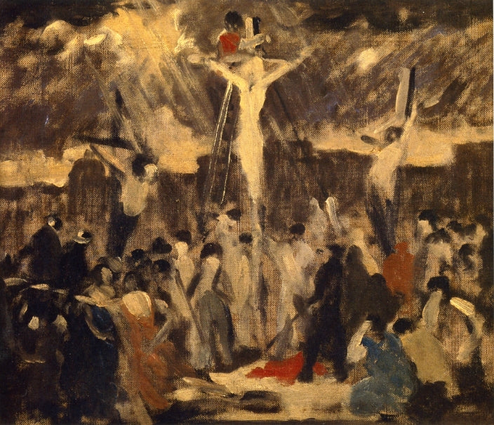Crucifixion, Sketch #3 by Robert Spencer,16x12(A3) Poster