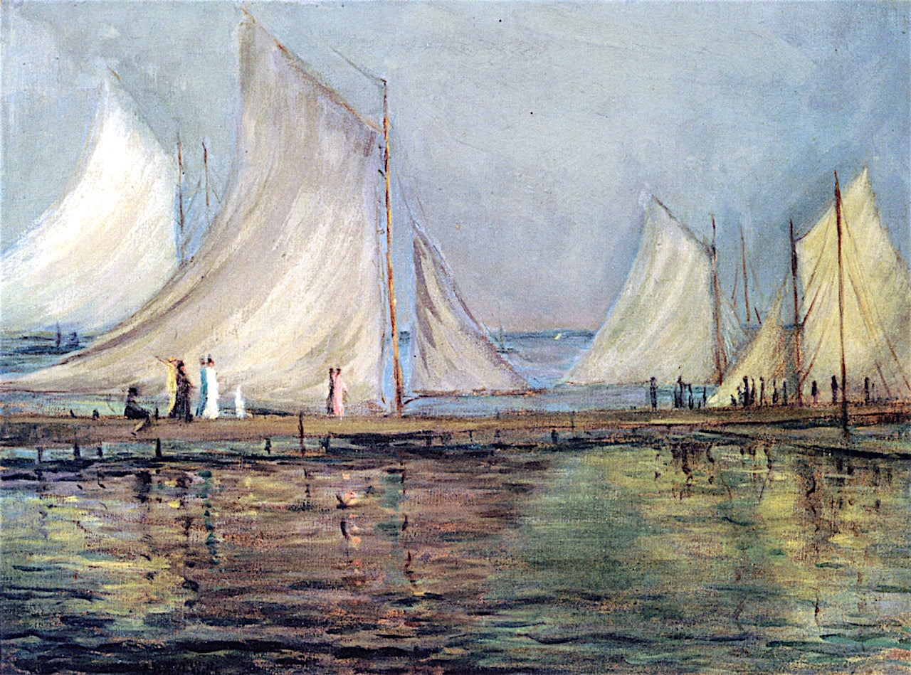 Sails on Lake Minnetonka by Ada Augusta Wolfe,16x12(A3) Poster