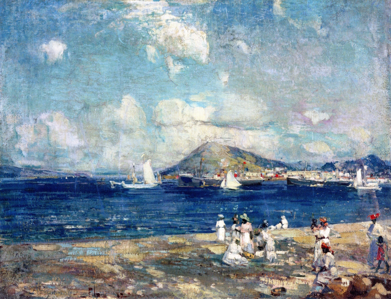 St. Thomas Harbour by Peleg Franklin Brownell,A3(16x12")Poster