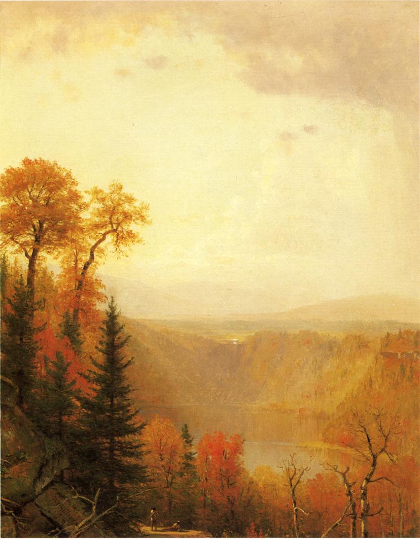 Kauterskill Clove, vintage artwork by Thomas Worthington Whittredge, 12x8" (A4) Poster