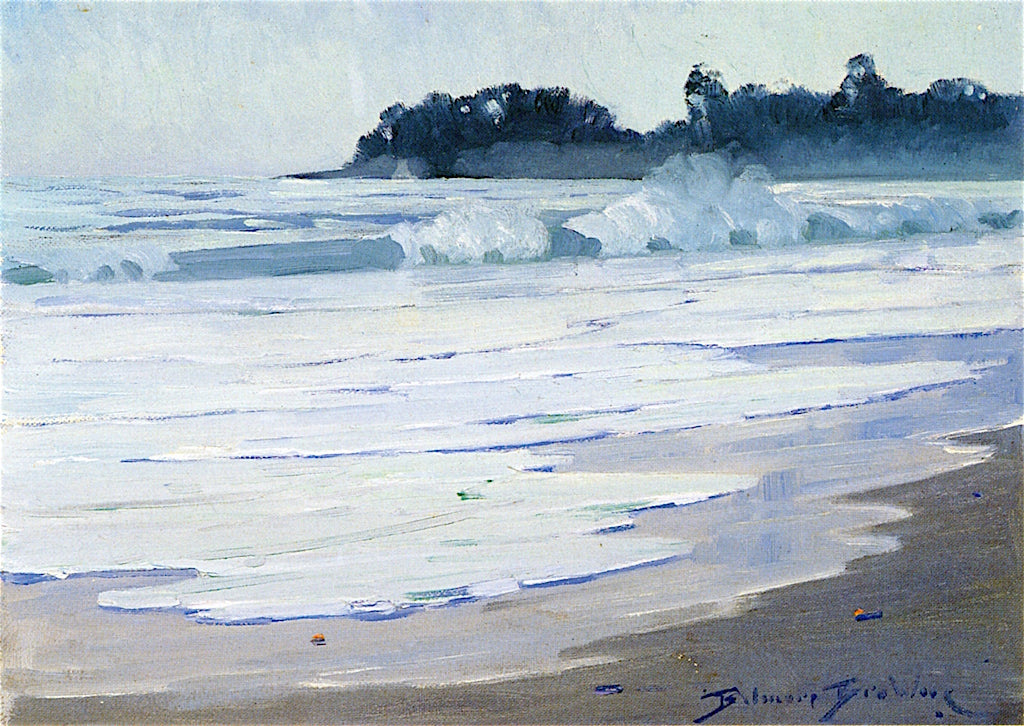 Surf on the Serena Beach by Belmore Browne,16x12(A3) Poster