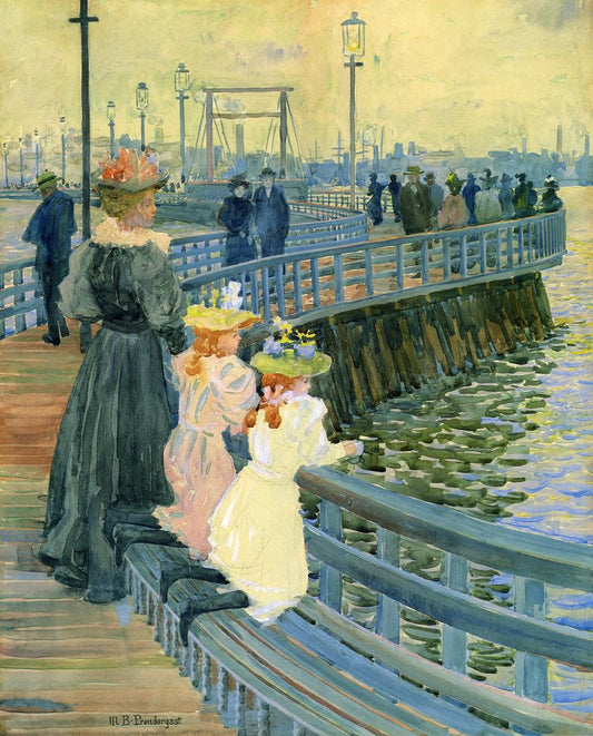 City Point Bridge by Maurice Prendergast,A3(16x12")Poster