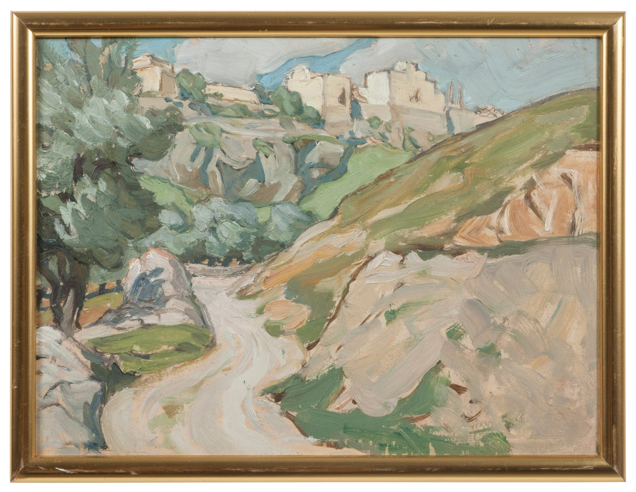 The Road to Jerusalem. Study, vintage artwork by Anna Boberg, 12x8" (A4) Poster
