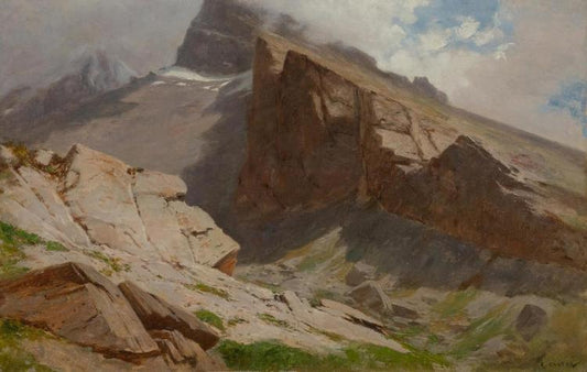 Oberland bernois, vintage artwork by Gustave Castan, 12x8" (A4) Poster