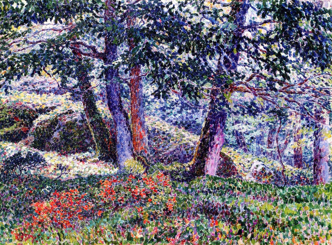 Oaks and Blueberry Bushes by Georges Lacombe,A3(16x12")Poster