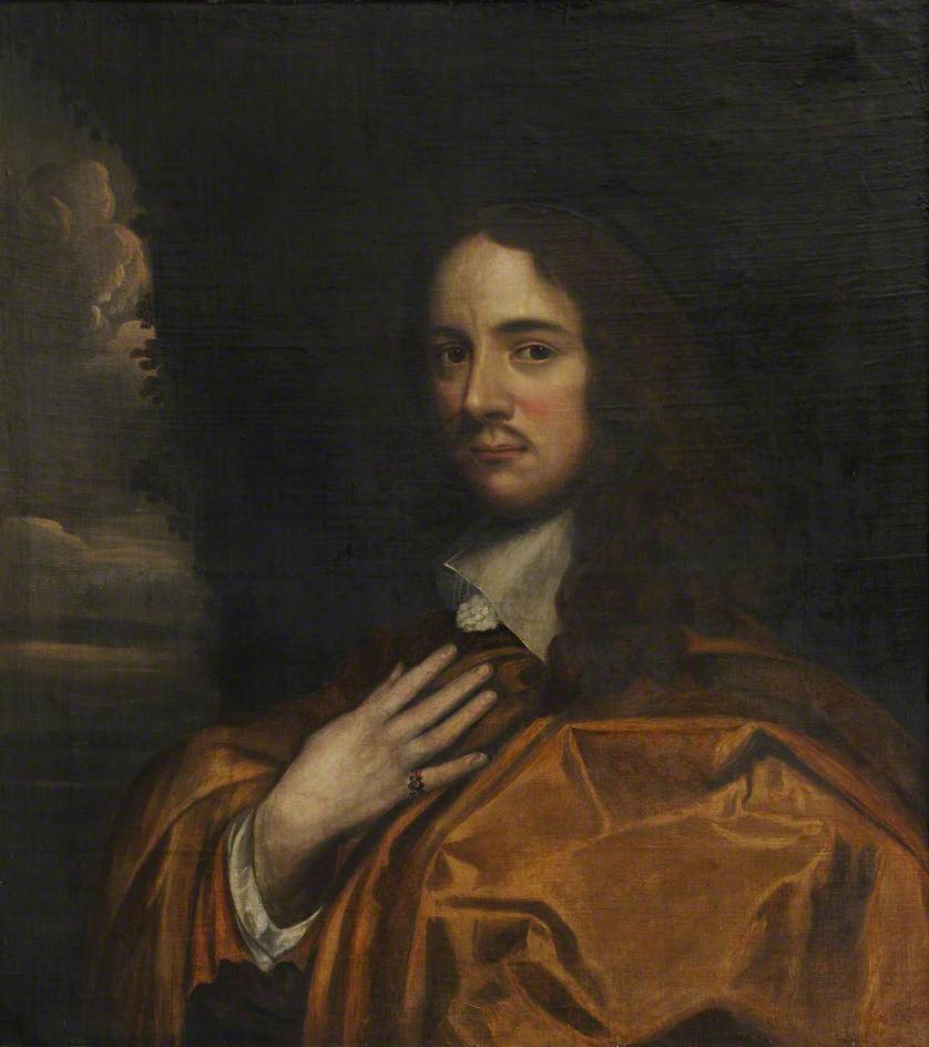 Andrew Marvell, Poet and Politician, vintage artwork by Attributed to Sir Godfrey Kneller, BT., 12x8" (A4) Poster
