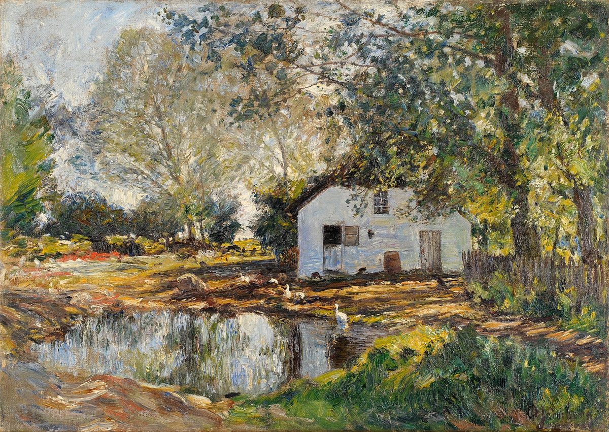 Summer in the Countryside, vintage artwork by Olaf Jernberg, 12x8" (A4) Poster