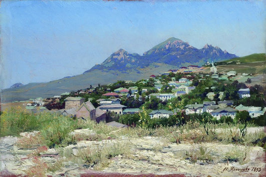 Pyatigorsk, vintage artwork by Nikolai Aleksandrovich Yaroshenko, 12x8" (A4) Poster