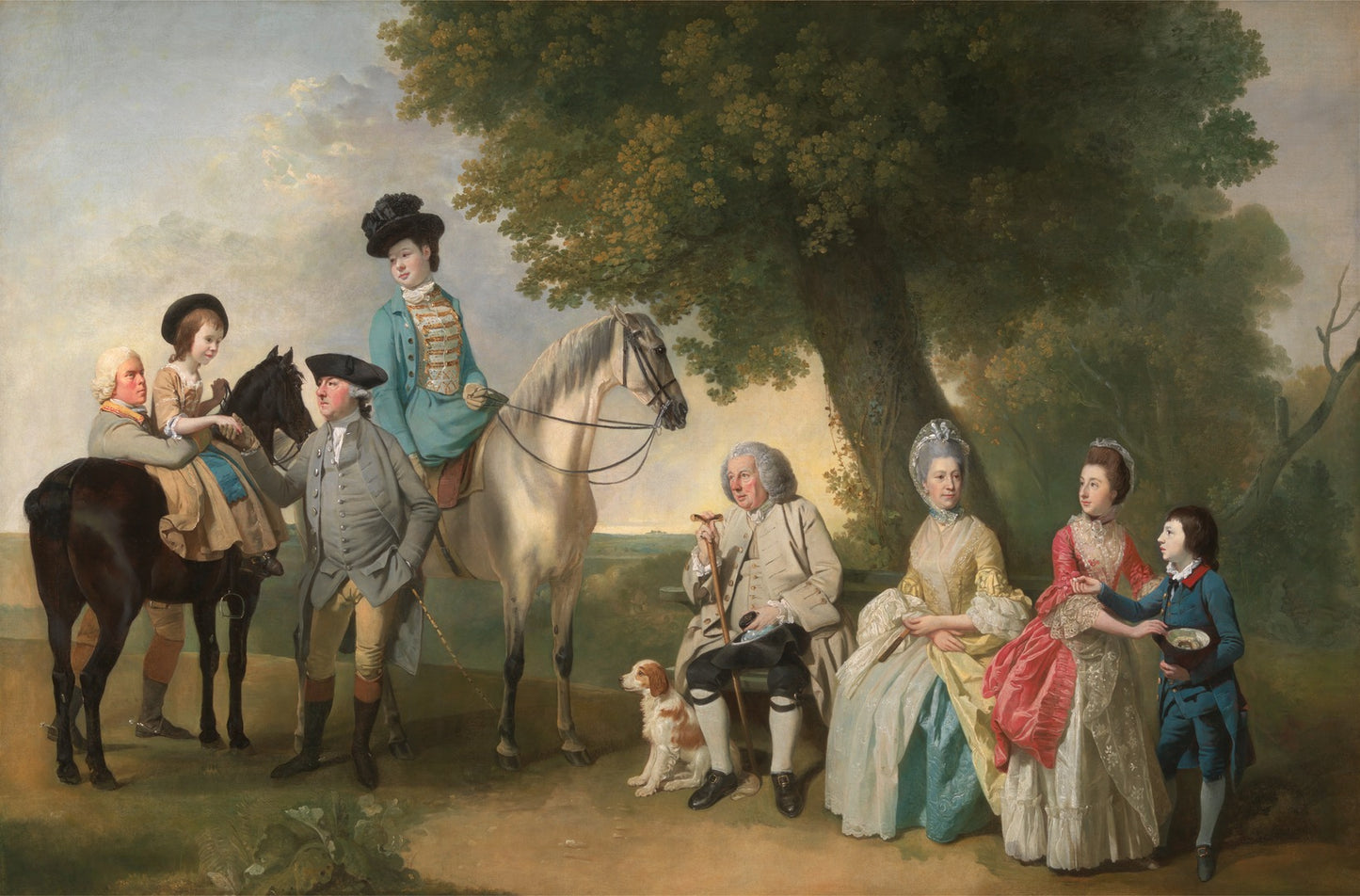 The Drummond Family, vintage artwork by Johann Zoffany, 12x8" (A4) Poster