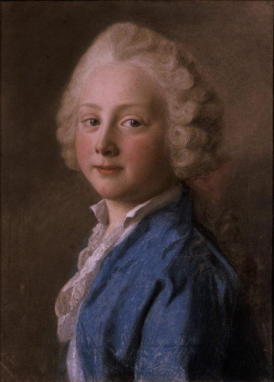 Portrait of Prince Friedrich von Sachsen-Gotha-Altenburg, vintage artwork by Jean-Étienne Liotard, 12x8" (A4) Poster