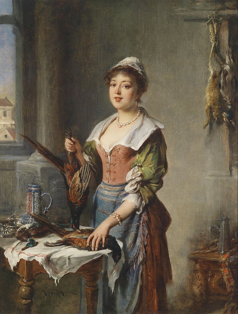 Game Seller, vintage artwork by Hermann Kern, 12x8" (A4) Poster