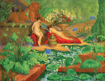 Two Female Nudes with Lions by Paul Ranson,A3(16x12")Poster