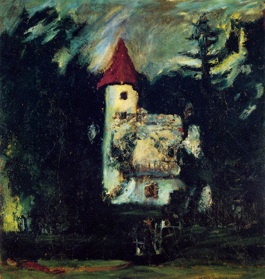 The Château de Chatelguyon, vintage artwork by Chaim Soutine, 12x8" (A4) Poster