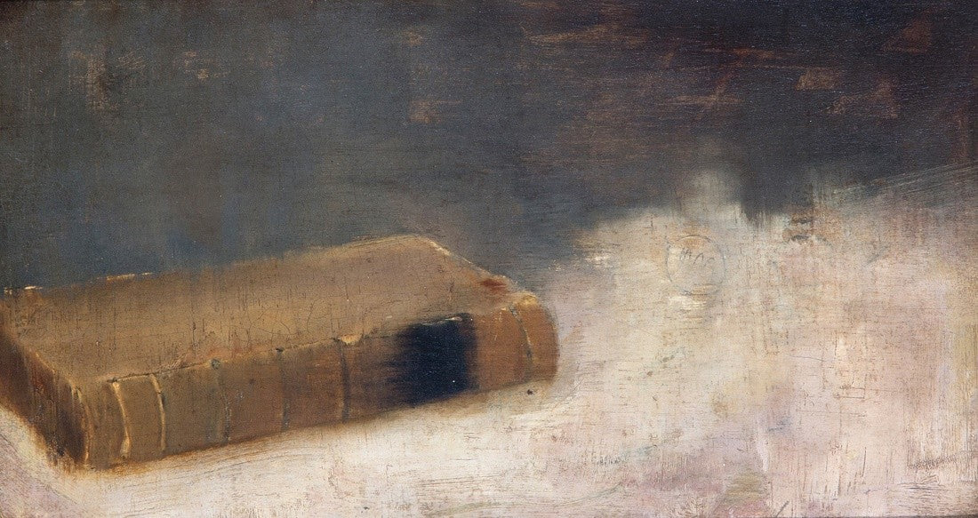 A Book, vintage artwork by Jan Mankes, 12x8" (A4) Poster