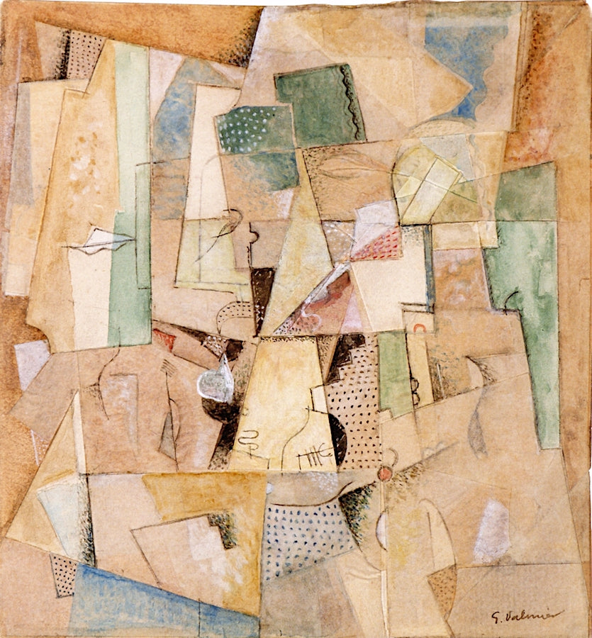 Cubist Composition by Georges Valmier,16x12(A3) Poster