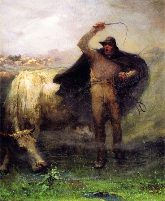 The Drover, vintage artwork by Elliott Daingerfield, 12x8" (A4) Poster