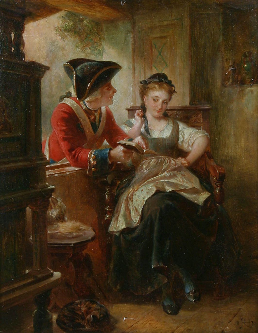 Love Sonnets, vintage artwork by Robert Alexander Hillingford, 12x8" (A4) Poster