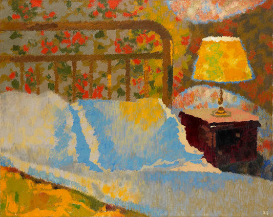 My hotel room in Paris, vintage artwork by Augusto Giacometti, 12x8" (A4) Poster