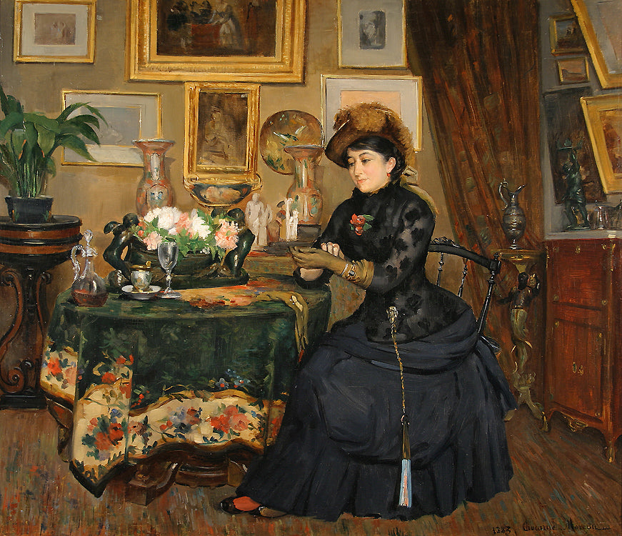 Parisian Interior by Paul-Charles Chocarne-Moreau,A3(16x12")Poster