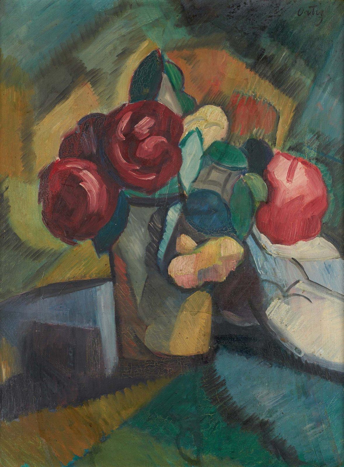Three Roses by Manuel Ortiz de Zarate,16x12(A3) Poster
