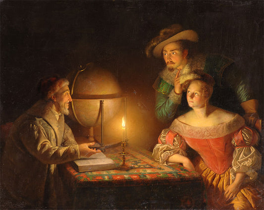 A Look into the Future, vintage artwork by Petrus van Schendel, A3 (16x12") Poster Print