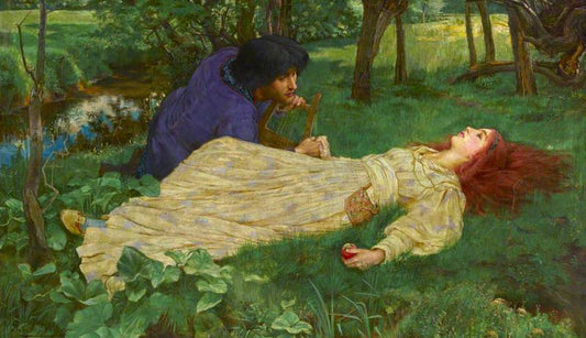 Silent Noon, vintage artwork by John by am Liston Shaw, A.R.W.S., 12x8" (A4) Poster