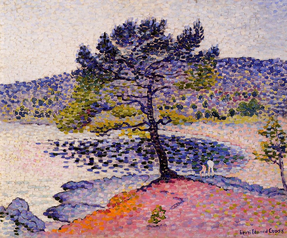The Beach, Evening, vintage artwork by Henri-Edmond Cross, 12x8" (A4) Poster